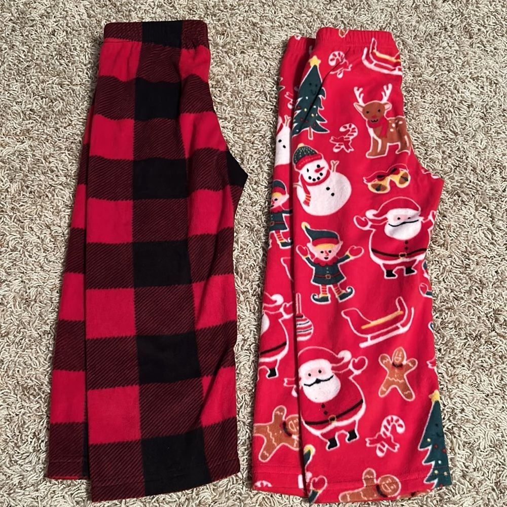 Place - Kid’s Fleece Pajama Bottom Set - Size 4